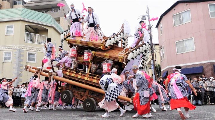 迫力のだんじり練りまわし！令和４年の「あしや秋まつり」